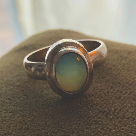 Artisan made Blue moon stone silver 925 ring - Picture 3 of 5